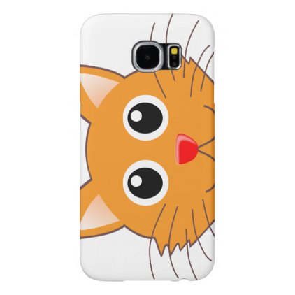 The red-nosed orange Cat Samsung Galaxy S6 Case