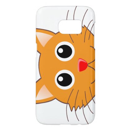 The red-nosed orange Cat Samsung Galaxy S7 Case