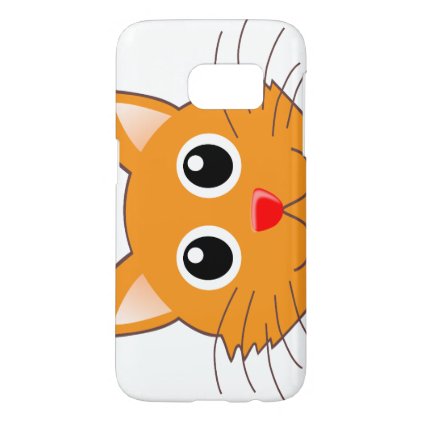 The red-nosed orange Cat Samsung Galaxy S7 Case