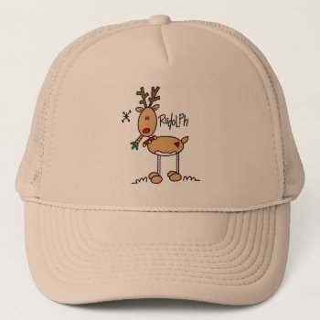 The Red Nosed Reigndeer Hat by stick_figures at Zazzle