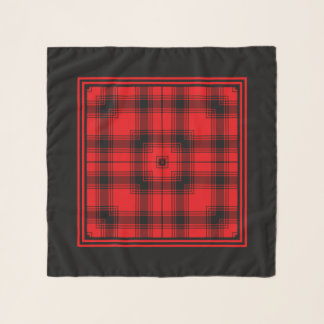The Red Plaid Chiffon Scarf To Own