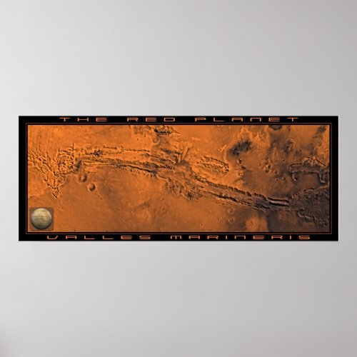 The Red Planet Valles Marineris Poster