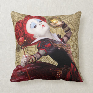 The Red Queen Adventures in Wonderland 2 Throw Pillow