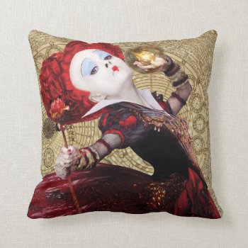 The Red Queen | Adventures In Wonderland 2 Throw Pillow by AliceLookingGlass at Zazzle