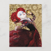 The Red Queen | Don't be Late Postcard