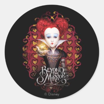 The Red Queen | Beyond The Mirror Classic Round Sticker by AliceLookingGlass at Zazzle
