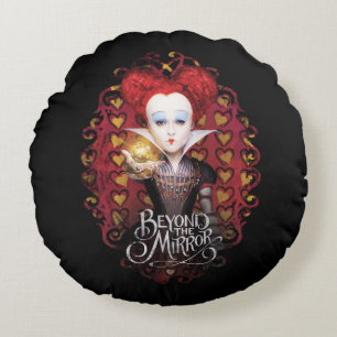 The Red Queen Beyond the Mirror Round Pillow
