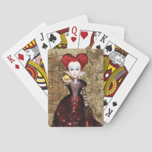 The Red Queen   Don't be Late 2 Poker Cards