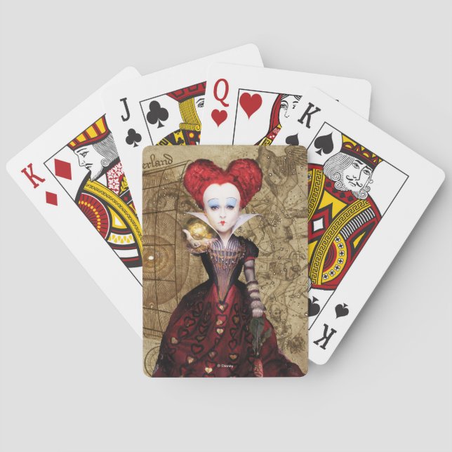 The Red Queen | Don't be Late 2 Poker Cards (Back)