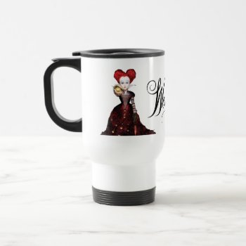 The Red Queen | Don't Be Late Travel Mug by AliceLookingGlass at Zazzle