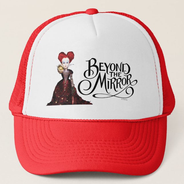 The Red Queen | Don't be Late Trucker Hat (Front)
