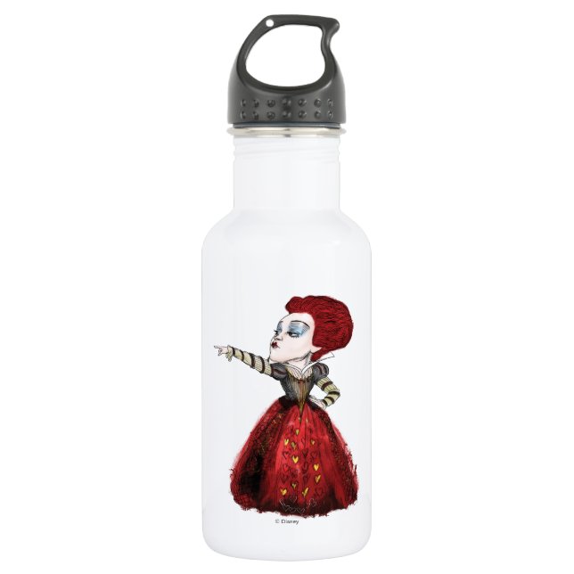 The Red Queen | Off with his Head 2 Stainless Steel Water Bottle (Front)