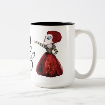 The Red Queen | Off With His Head 2 Two-tone Coffee Mug by AliceLookingGlass at Zazzle