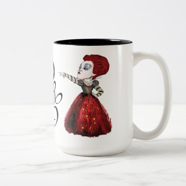 The Red Queen | Off with his Head 2 Two-Tone Coffee Mug (Right)