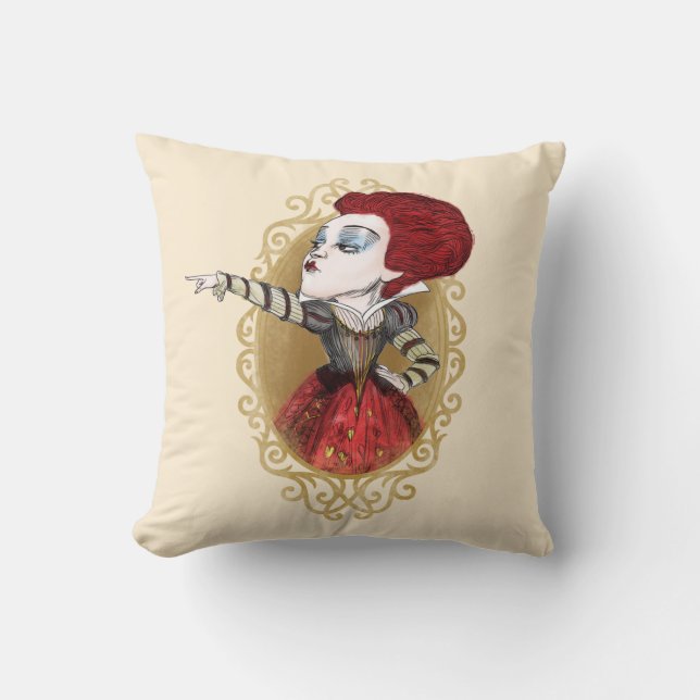 The Red Queen | Off with his Head 3 Throw Pillow (Front)