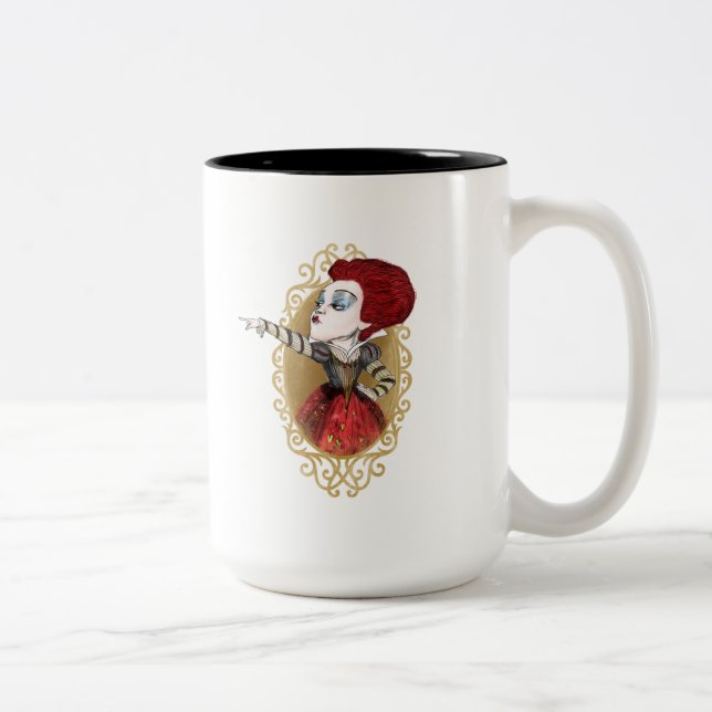 The Red Queen | Off with his Head Two-Tone Coffee Mug (Right)
