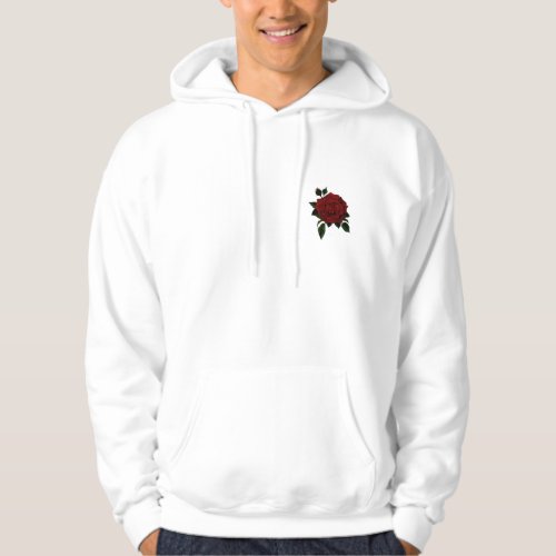 The red rose and its bloody secret hoodie