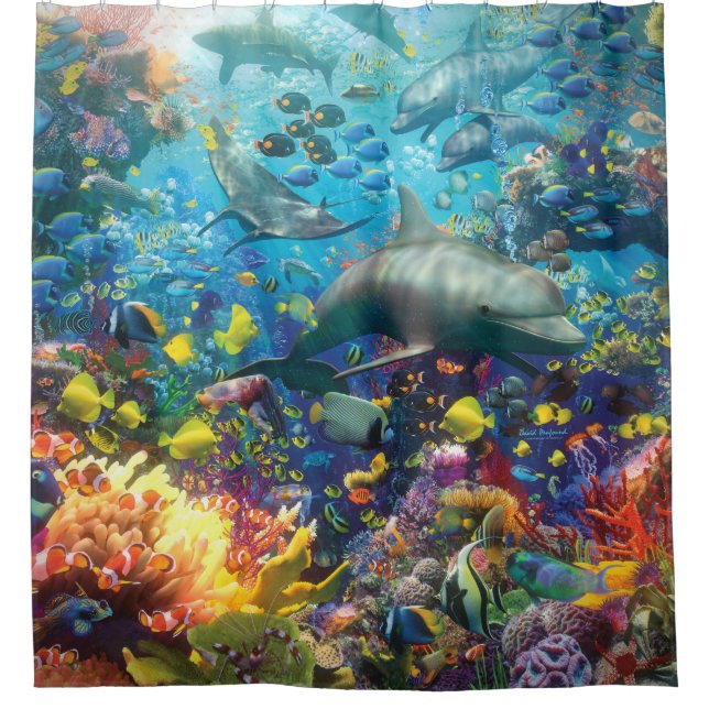 The Red Sea Shower Curtain (Front)