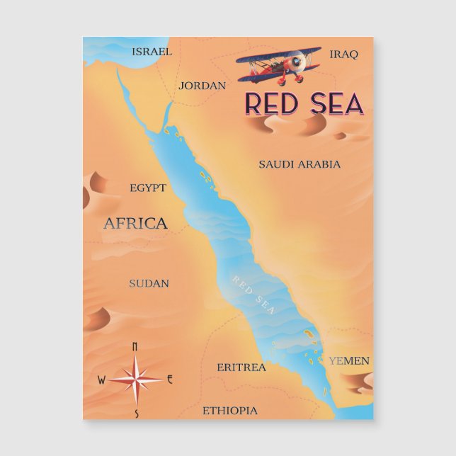 The Red Sea Travel Map (Front)