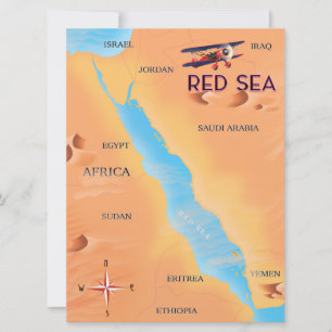 The Red Sea Travel Map Invitation