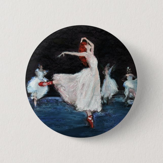 The Red Shoes Pinback Button (Front)