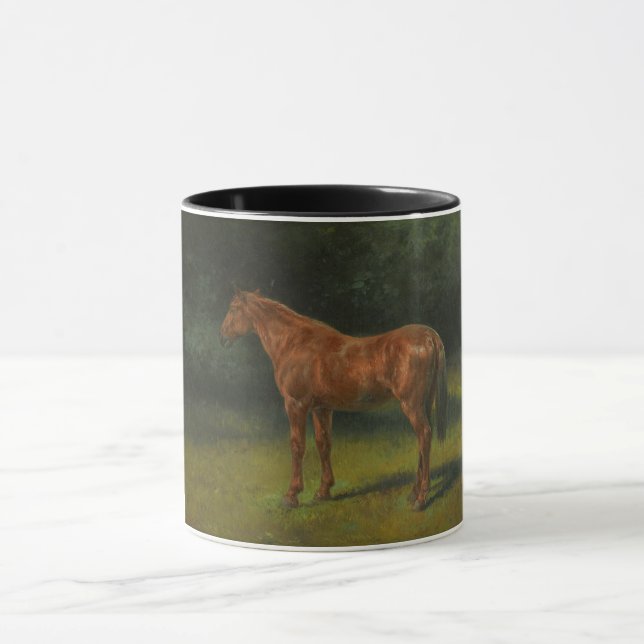 The Red Sorrel Horse (by Rosa Bonheur) Mug (Center)