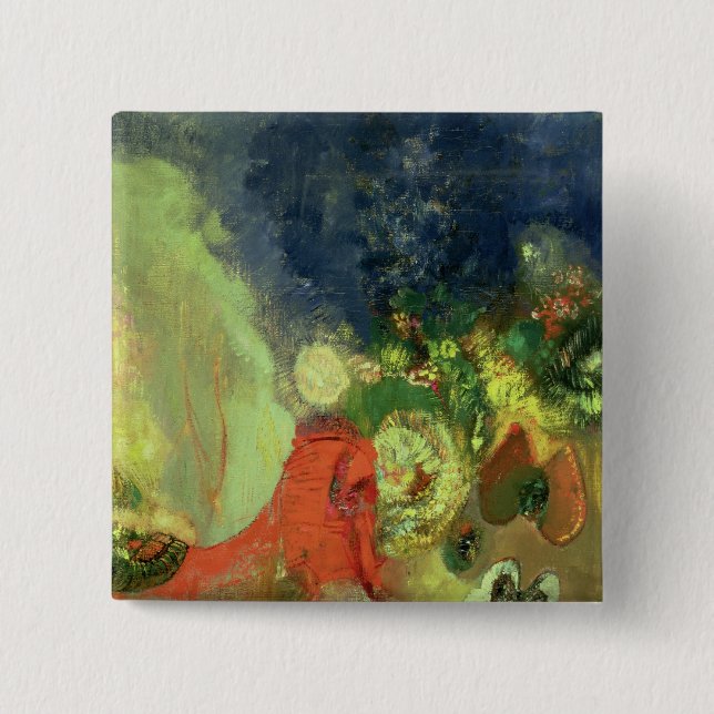 The Red Sphinx Pinback Button (Front)