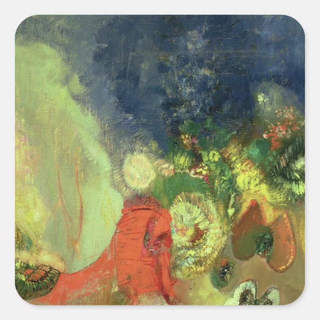 The Red Sphinx Square Sticker (Front)