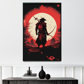 The Red Sun, a Symbol of Epic Warrior in Japanese Poster