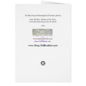 The Red-throated or Ruby-throated Hummingbird Cards (Back)
