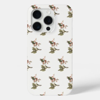 The Red-throated or Ruby-throated Hummingbird iPhone 15 Pro Case