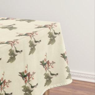 The Red-throated or Ruby-throated Hummingbird Tablecloth