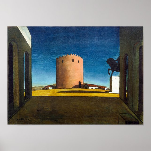 The Red Tower | Giorgio de Chirico |  Poster (Front)