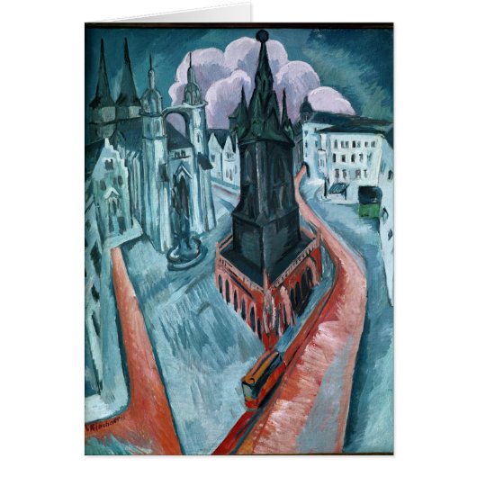 The Red Tower in Halle, 1915 Cards (Front)