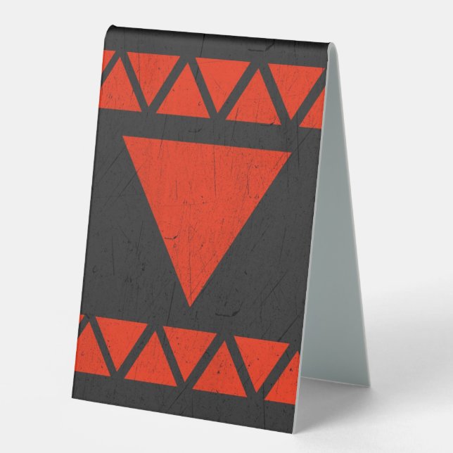 The Red Triangle of Resistance Table Tent (Front)