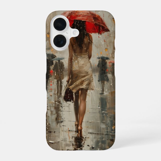The Red Umbrella Iphone Case (Back)