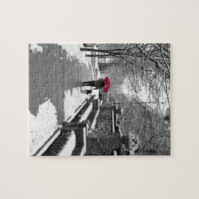 The Red Umbrella Jigsaw Puzzle | Zazzle
