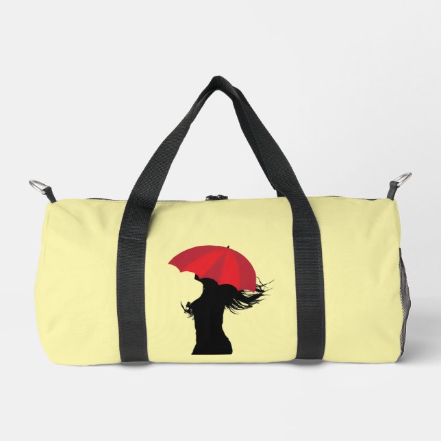 The Red Umbrella Small Duffle Bag (Front)