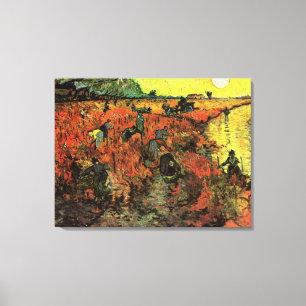 The Red Vineyard by Vincent van Gogh. Canvas Print