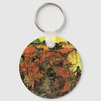 The Red Vineyard By Vincent Van Gogh Keychain by VanGogh_Gallery at Zazzle