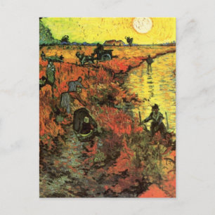 The Red Vineyard by Vincent van Gogh Postcard