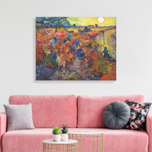 The Red Vineyard Vincent van Gogh Canvas Print