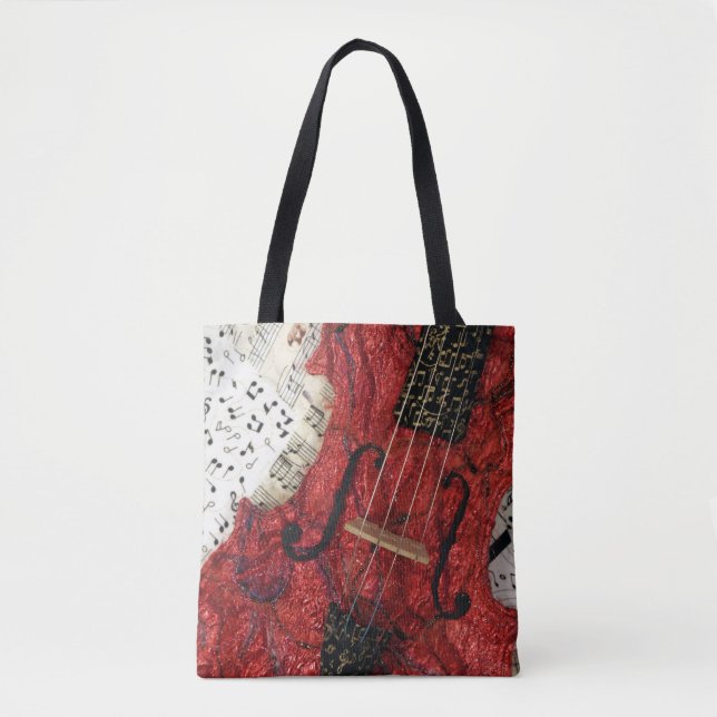 The Red Violin Tote Bag (Front)
