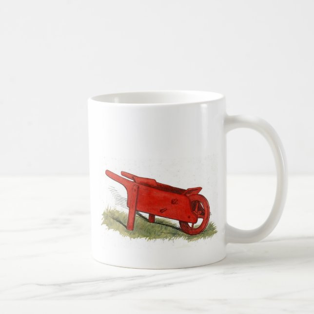 The Red Wheelbarrow Coffee Mug (Right)