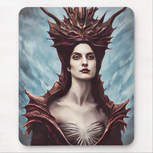 The Red Witch Of The Mountains Fantasy art   Mouse Pad