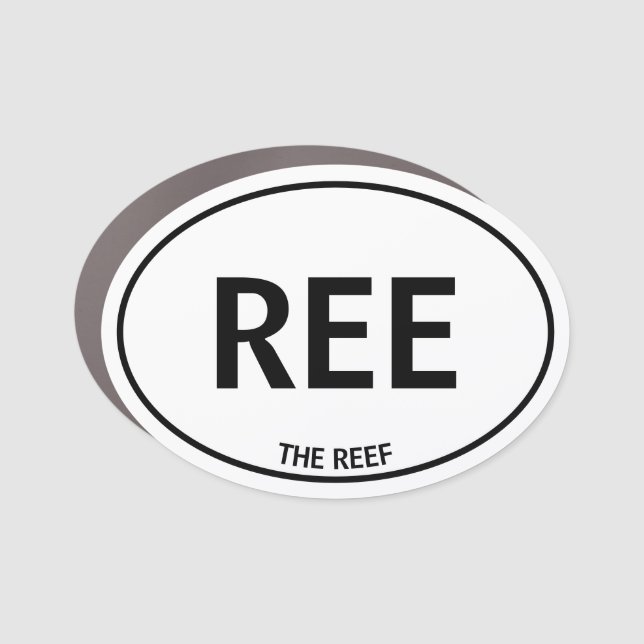 The Reef Car Magnet (Front)