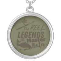 The REEL legends, Carp fish Silver Plated Necklace