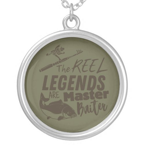 The REEL legends  Carp fish Silver Plated Necklace