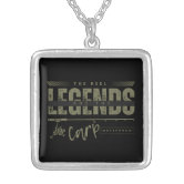 The REEL legends, Carp fish Silver Plated Necklace