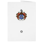 The Rees Coat of Arms Cards (Back)